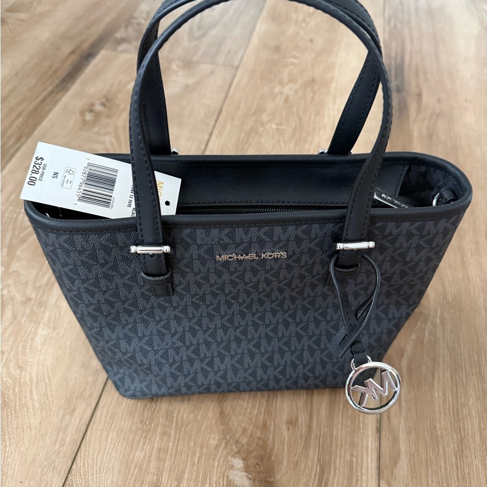 Michael Kors Gray Monogram Tote